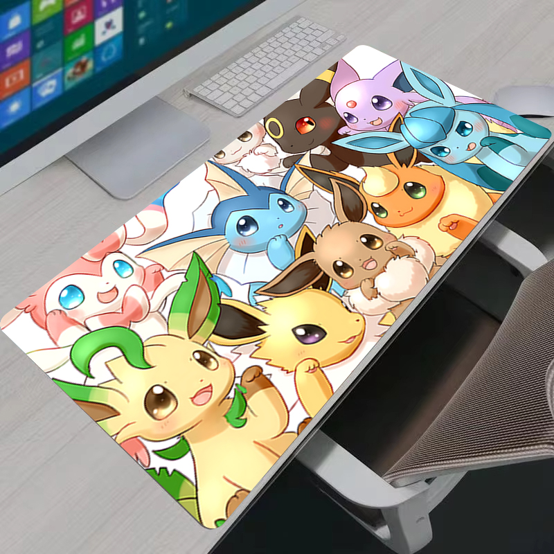 Pc Gaming Keyboard And Mouse - Mouse Pad XXL Jolteon Anime Kawaii