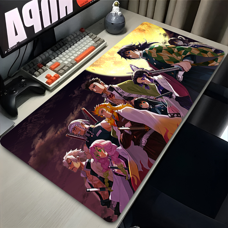 Pc Gaming Keyboard And Mouse - Mousepad Anime D-demon Slayer Computer Accessories