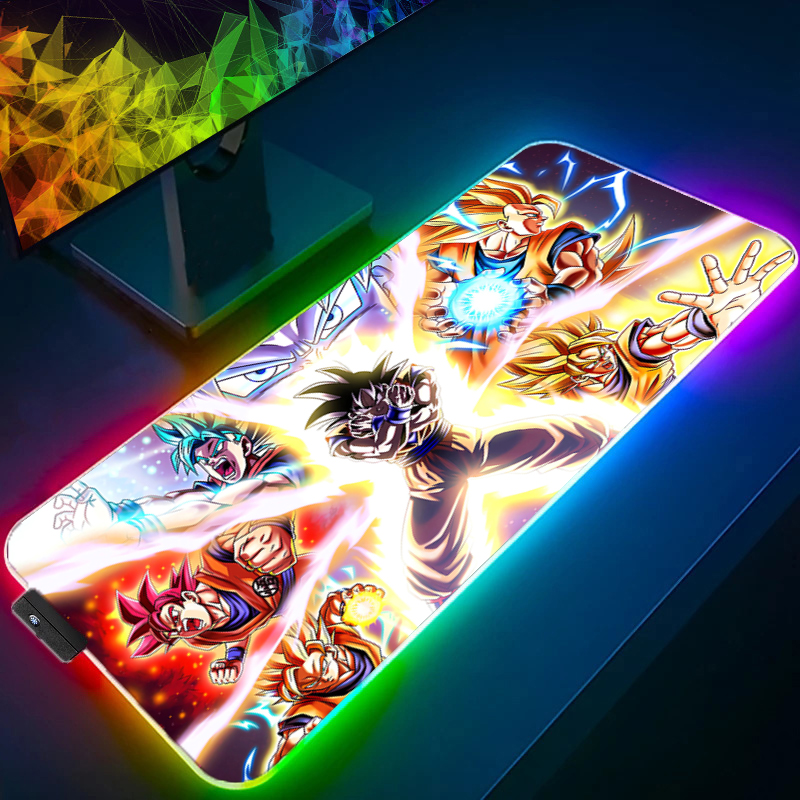 Pc Gaming Keyboard And Mouse - LED Mouse pad Dragon Ball Computer