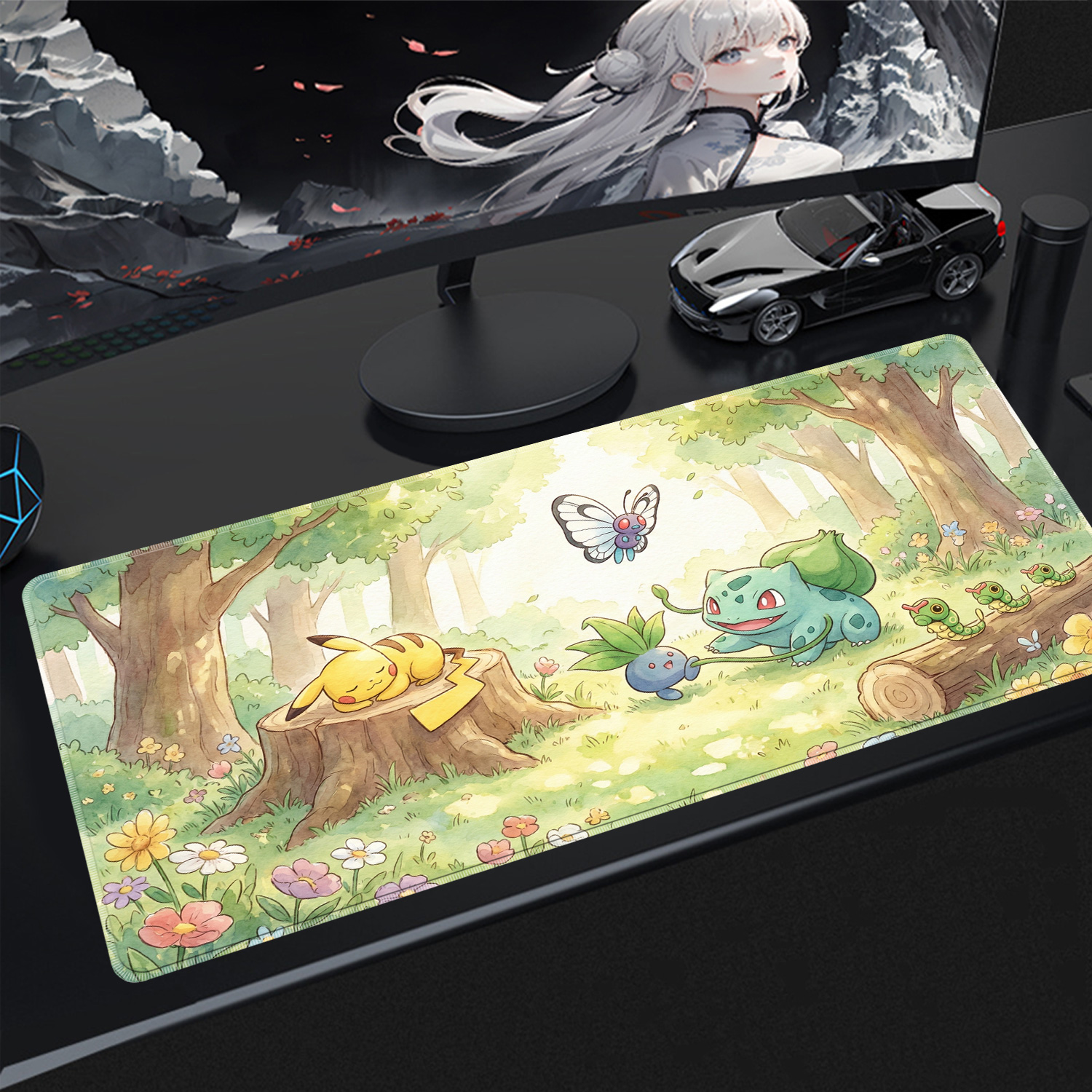 Pc Gaming Keyboard And Mouse - Kawaii Mouse Pad Gaming PC Accessories
