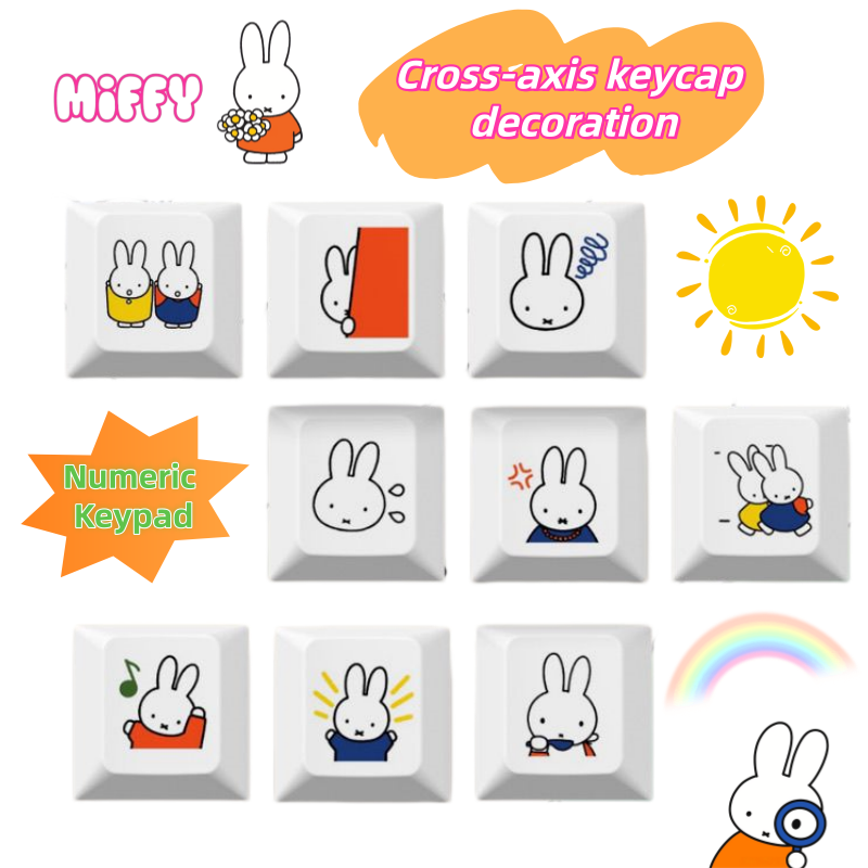 New Miffy rabbit cartoon cute  - Custom Keycaps recensie en prijs