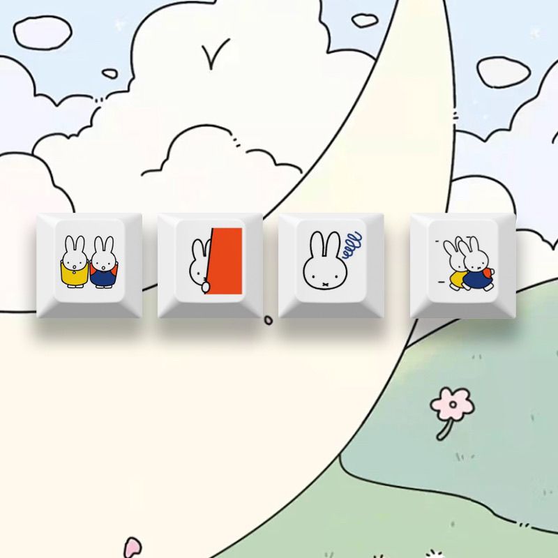New Miffy rabbit cartoon cute  - Custom Keycaps recensie en prijs