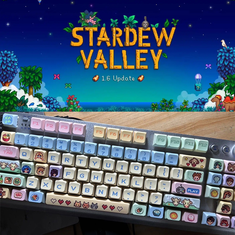 Stardew Valley 78 Keycaps Pixe - Custom Keycaps recensie en prijs