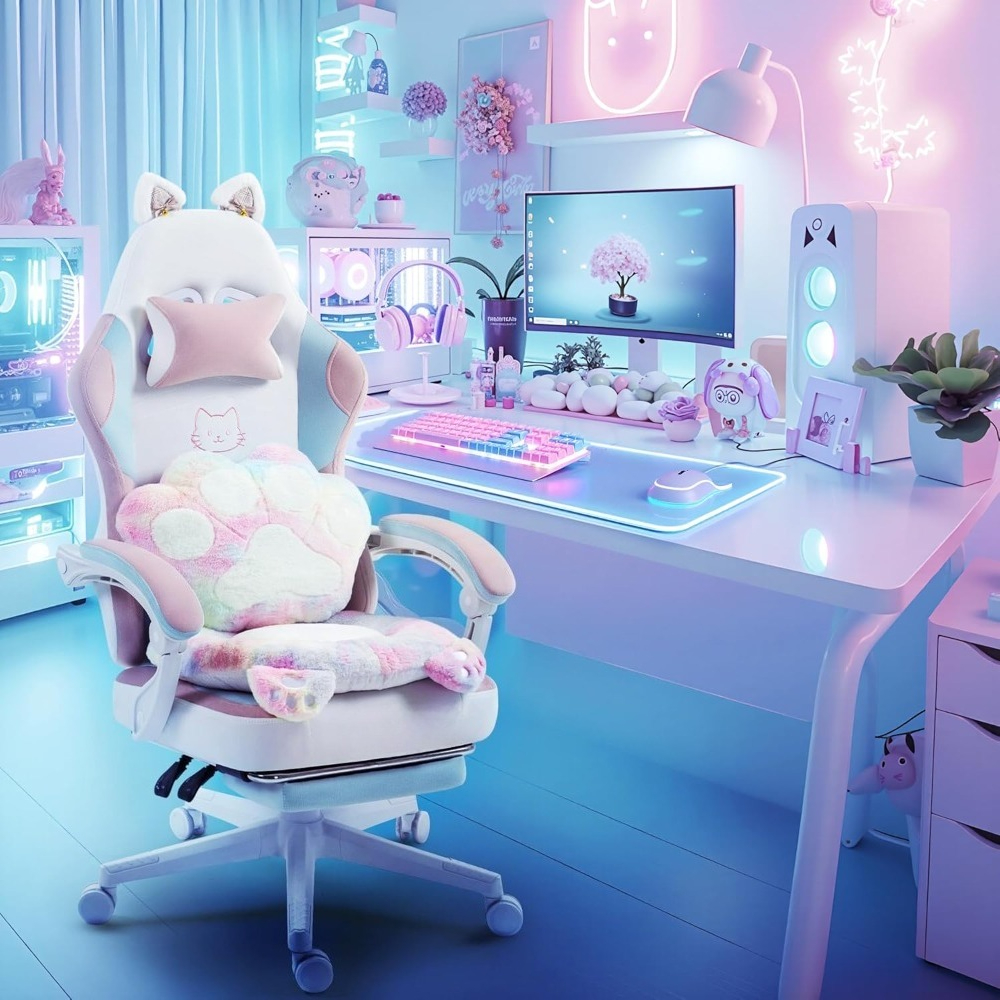 Gaming Chair Cute with Cat Ear - Pc Gaming Girl recensie en prijs