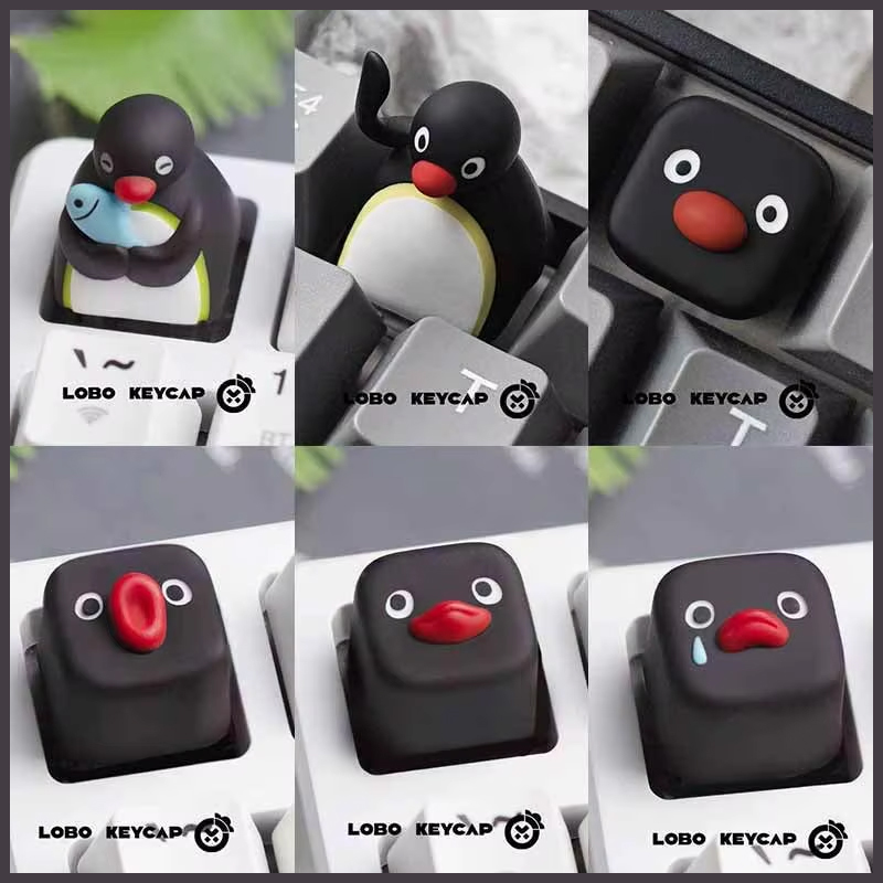 Cute Penguin Image Pingu Serie - Custom Keycaps recensie en prijs