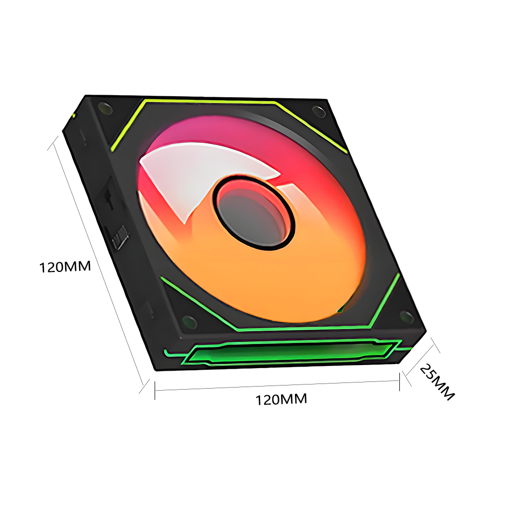 PC case fan 120mm ARGB mirror  - Pc Gaming Liquid Cooling recensie en prijs