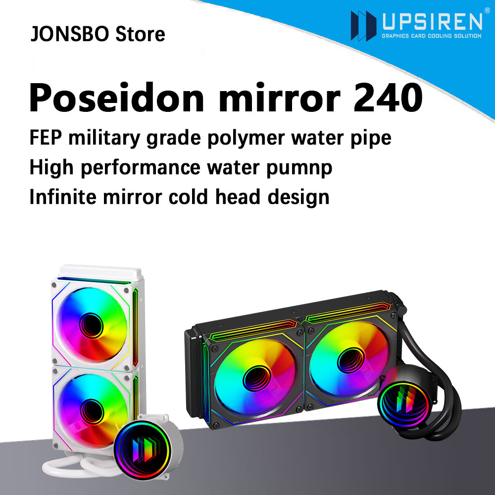 UPSIREN Poseidon mirror 240 24 - Pc Gaming Liquid Cooling recensie en prijs
